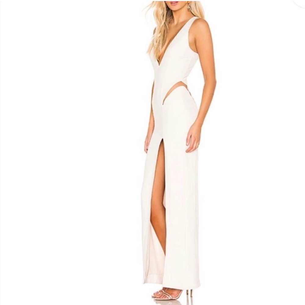 NBD Tweet Gown Maxi Dress in Ivory Size S NWT